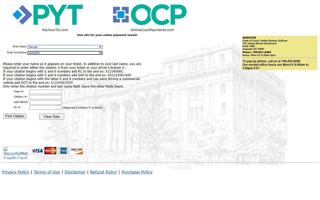 Augusta Traffic Court Records source image
